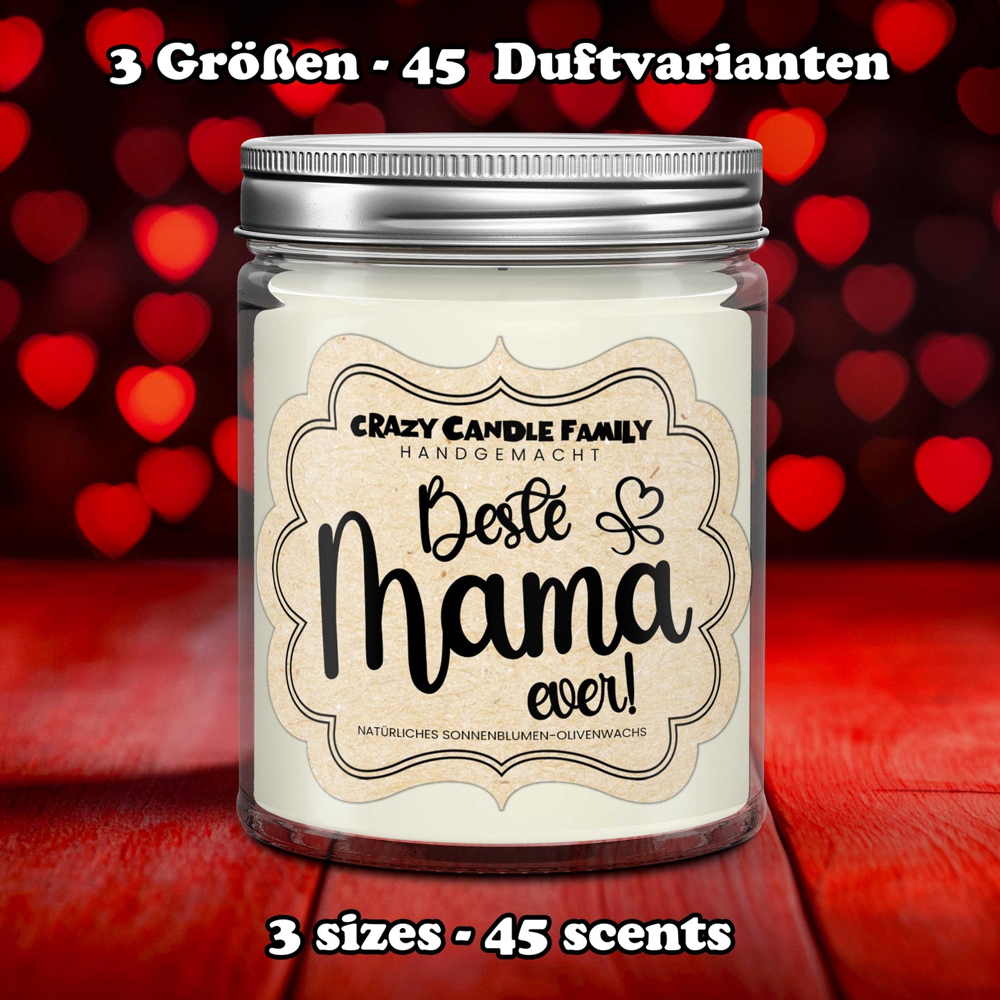 Beste Mama ever! - Geschenk Kerze für Mama Geschenk Geburtstag Geschenk für Mutter Geschenk Muttertag süßes Geschenk Mutti Geschenk-0