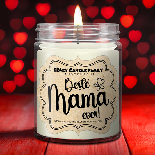 Beste Mama ever! - Geschenk Kerze für Mama Geschenk Geburtstag Geschenk für Mutter Geschenk Muttertag süßes Geschenk Mutti Geschenk-1