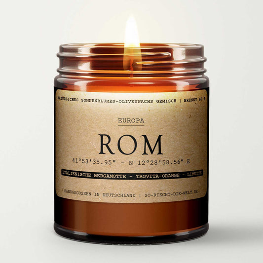 Rom Kerze - Italienische Bergamotte | Trovita-Orange | Limette-1