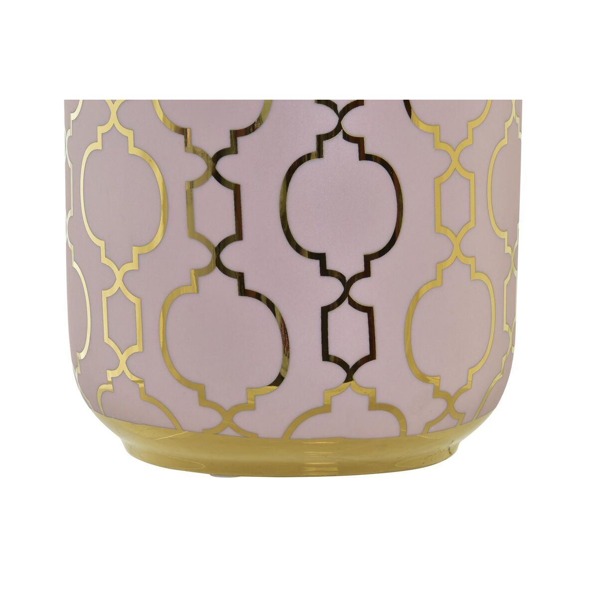 Vase DKD Home Decor Pink Golden Porcelain Oriental Chromed 13 x 13 x 26 cm-1