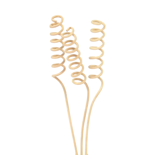 3-piece set - Spiral rattan diffuser sticks-0