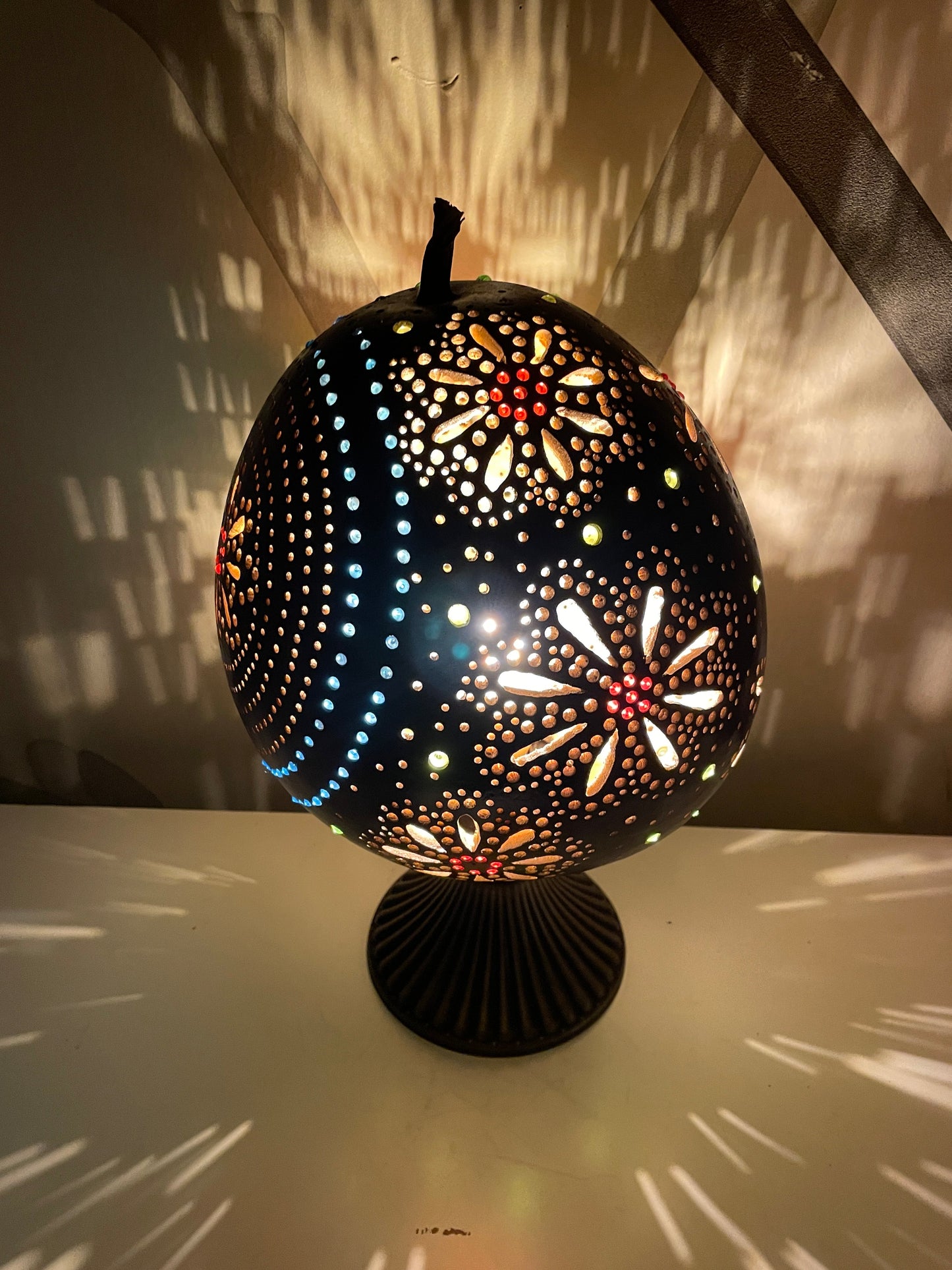 Gourd Lamp - Flowers -1-3