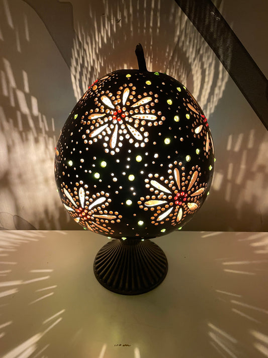 Gourd Lamp - Flowers -1-0