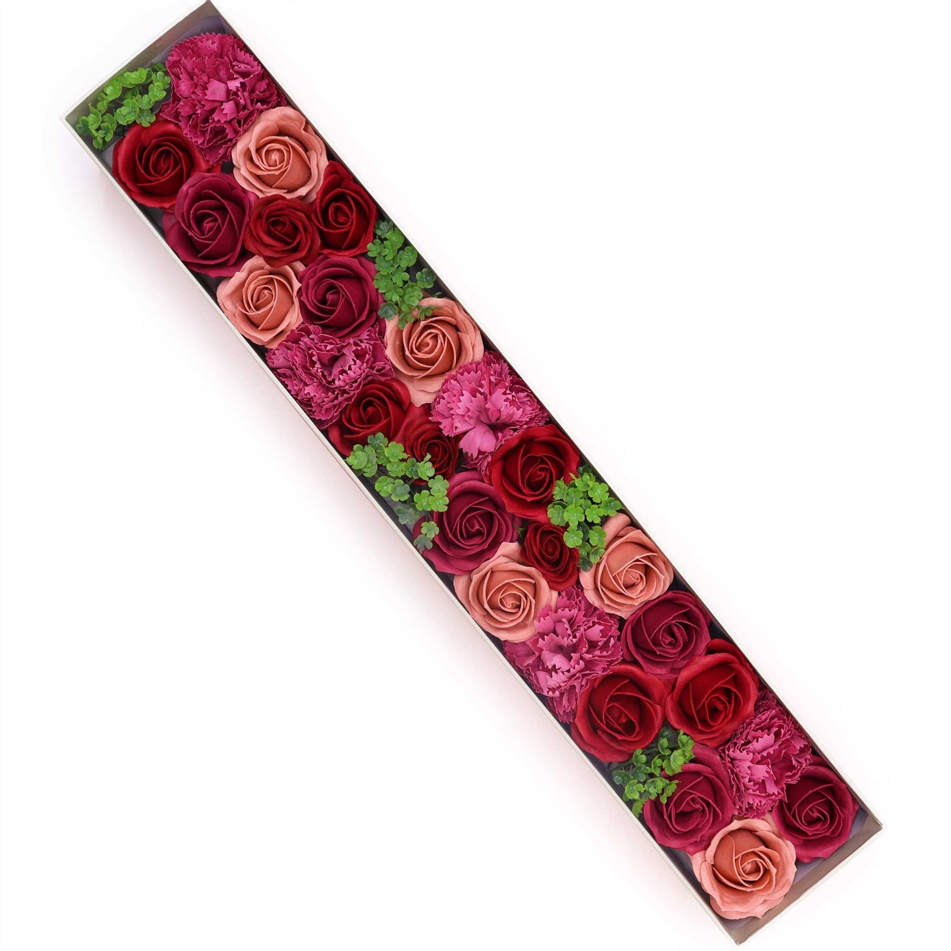 Extra Long Box - Vintage Roses Soap Flowers-2