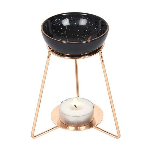 Purple Star Sign Oil Burner on Metal Base-0